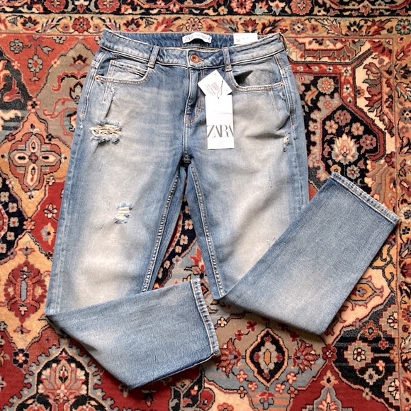 NWT Zara Relaxed Fit Jeans Size 4 - Picture 4 of 6
